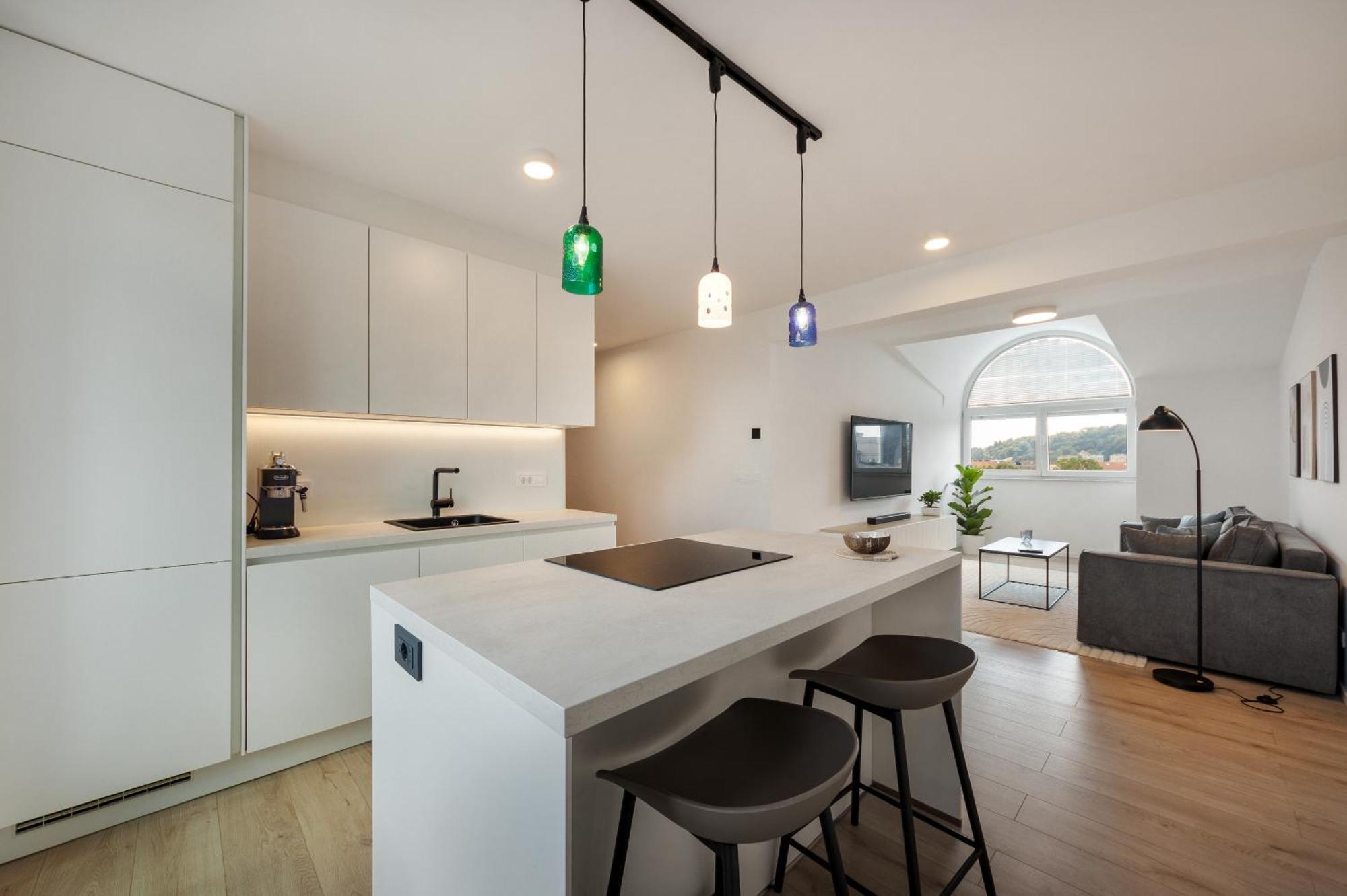Luxe Penthouse With A Castle View Liubliana Exterior foto